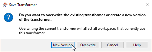 Save Transformer prompt